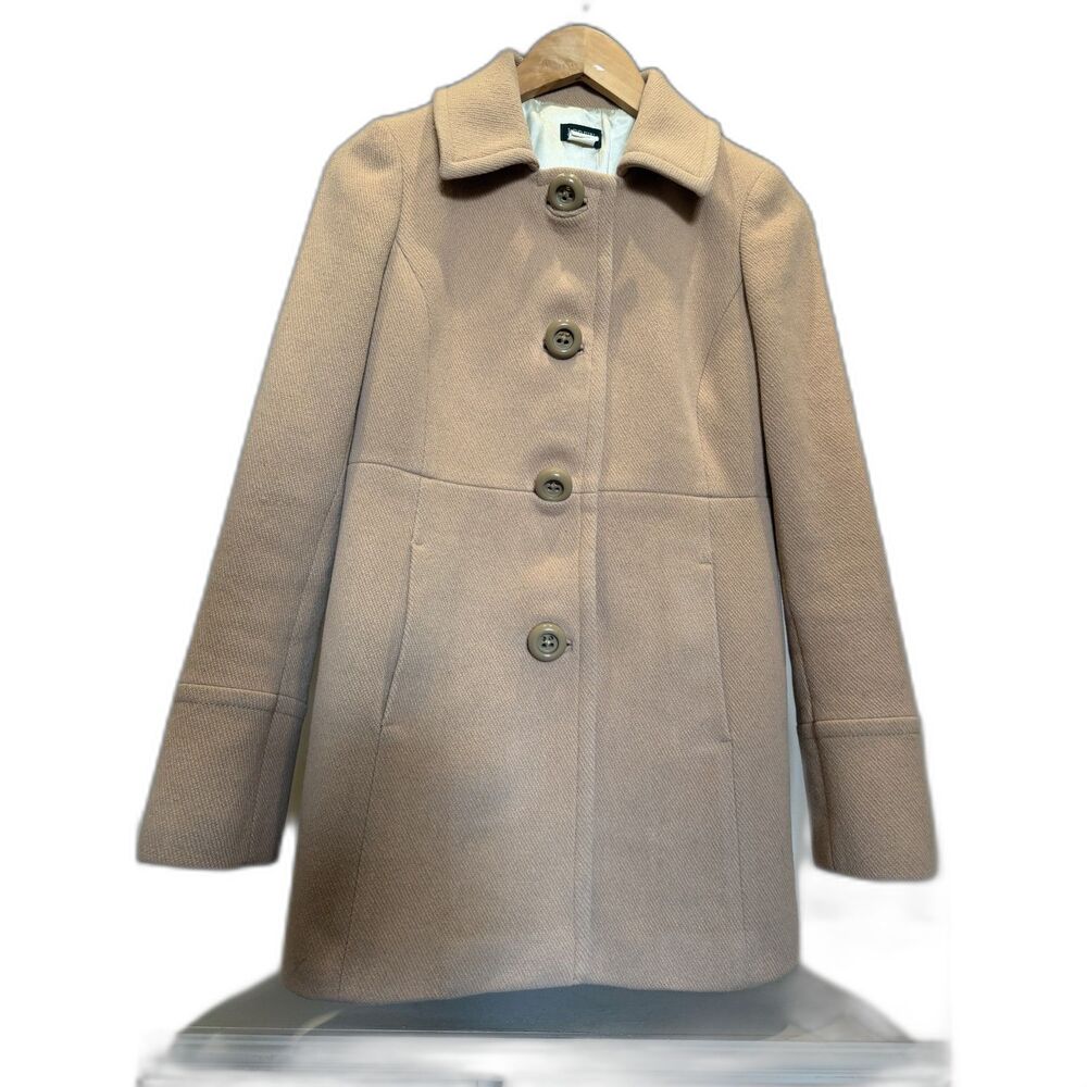 J Crew Tan Button Up Jacket size 0 - Wool blend